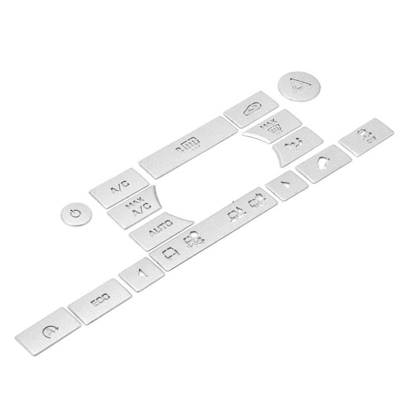 Air Conditioning Button Trim Aluminum Alloy Switch Stickers Fit for Land Rover Discovery Sport 2016 2017 2018 Car