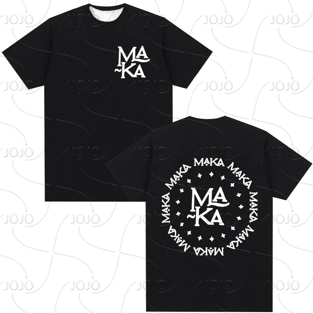 Rapper Maka Aura 2025 Tour Merch T Shirts Men Women Fashion Vintage Street T-shirt Casual Short Sleeve T Shirt Streetwear