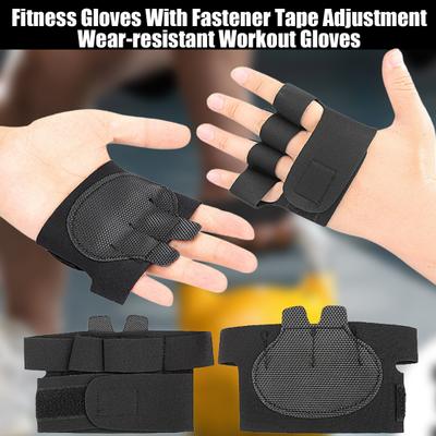 1 пара мини-перчаток для тяжелой атлетики, регулируемые, дышащие, противоскользящие, для мужчин и женщин, защита ладоней