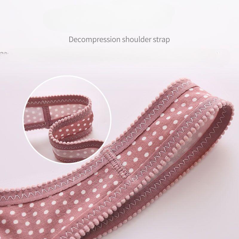 Large Without Steel Ring Back Lingerie Womens Thin Tank Top Style Gathered Anti Sagging Breast Fold Sexy Adjustable Bra