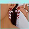 Christmas Series Acrylic Earrings With Santa Claus Rudolph And Christmas Lights For Holiday Fashion