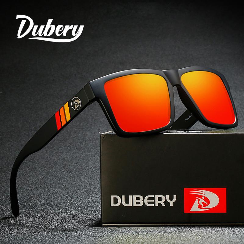 Популярные солнцезащитные очки бренда DUBERY Мужские Женские Дизайн Классические Квадратные Солнцезащитные Очки UV400 Высокое Качество Поляризационные Очки для Рыбалки Пляжа