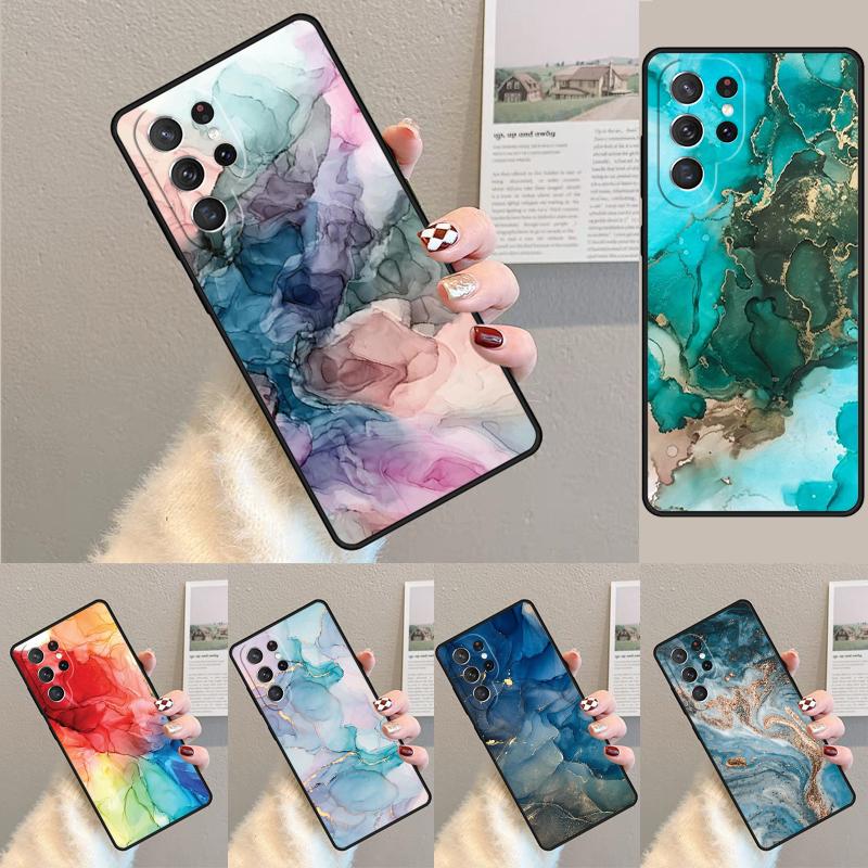 Пляжный Пастельный Абстрактный Рисунок Чехол для Телефона для Samsung Galaxy note 10 pro S26 Ultra S23 S24 FE S25 S21 S22 PLUS ударопрочный Чехол