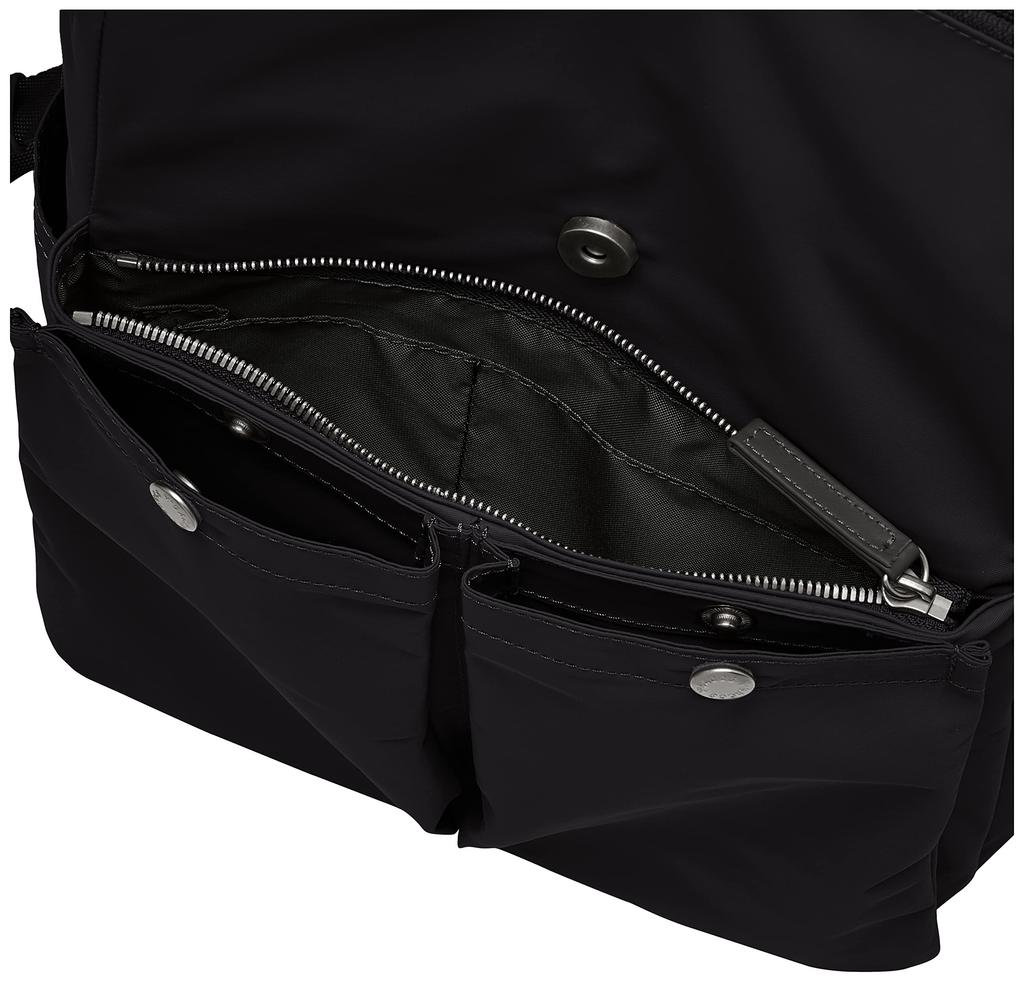 Backpack Double Hook Pocket Backpack 2000802 Black [Isaac] Women's (10)