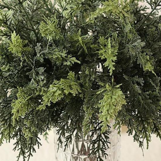 1/5Pcs Artificial Norfolk Pine Branch UV-Resistant Faux Cedar Stem Simulation Greenery Plants Fake Pine Needle Pick DIY Xmas Holiday Party Vase