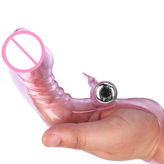 Finger Silicone Vibrator Stimulate Women Clitoris Nipples & Anal Women G Spot Massage Stimulation Products Adult Sex Toy for Solo & Couple Play