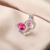 Драгоценный камень Розовый Турмалин Серебро 925 пробы Украшение ручной работы Подвеска Для любви CP-3-18