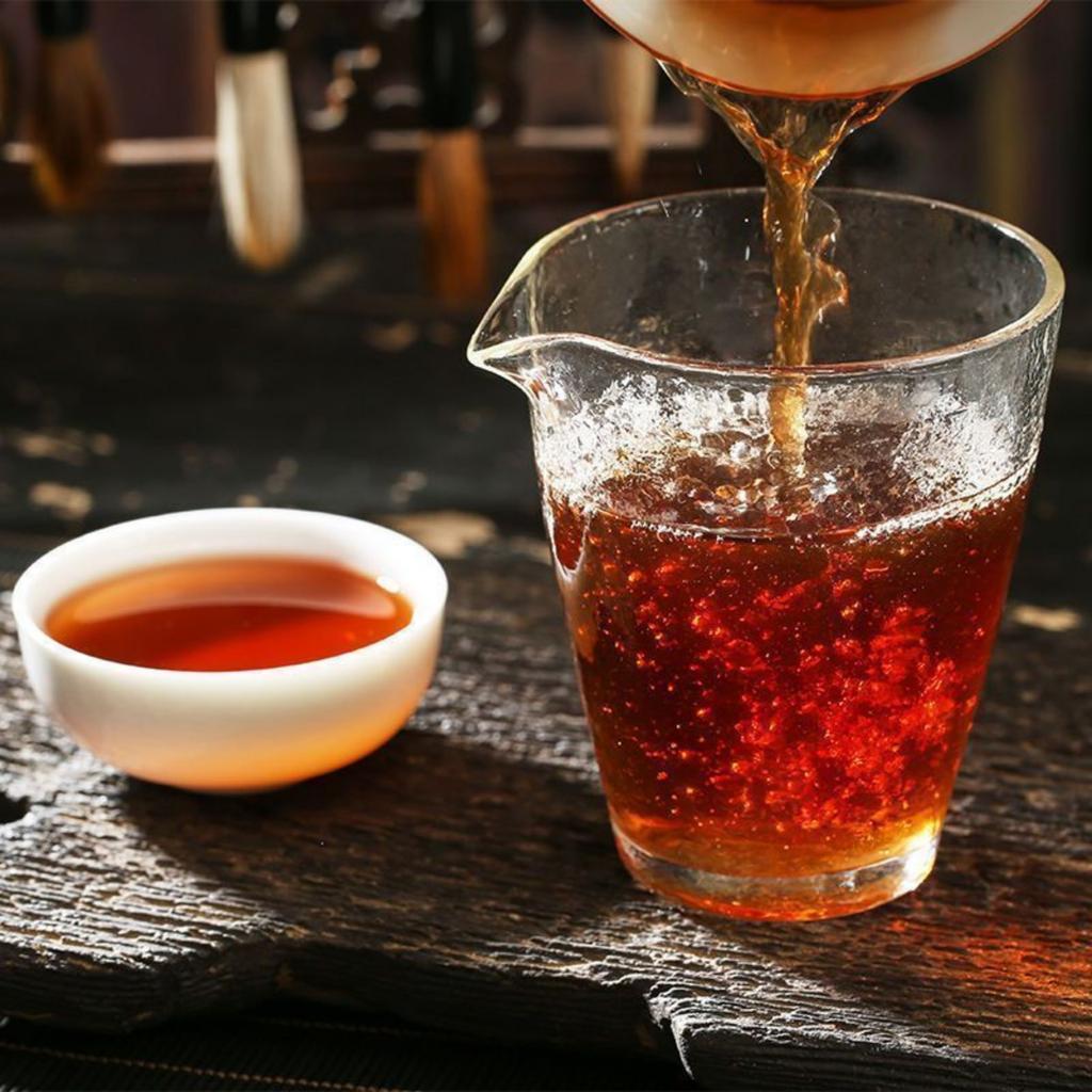 Аутентичный старый чай Пуэр, выдержанный чайный пирог Лаобаньчжан Пуэр