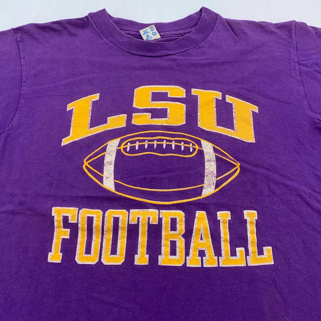 vintage 90s LSU FOOTBALL CHAMPION T-Shirt MEDIUM/LARGE football louisiana state