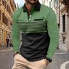 Spring Autumn Polo Shirts Fashion Pocket Men's Sports Long Sleeve Polo Shirt