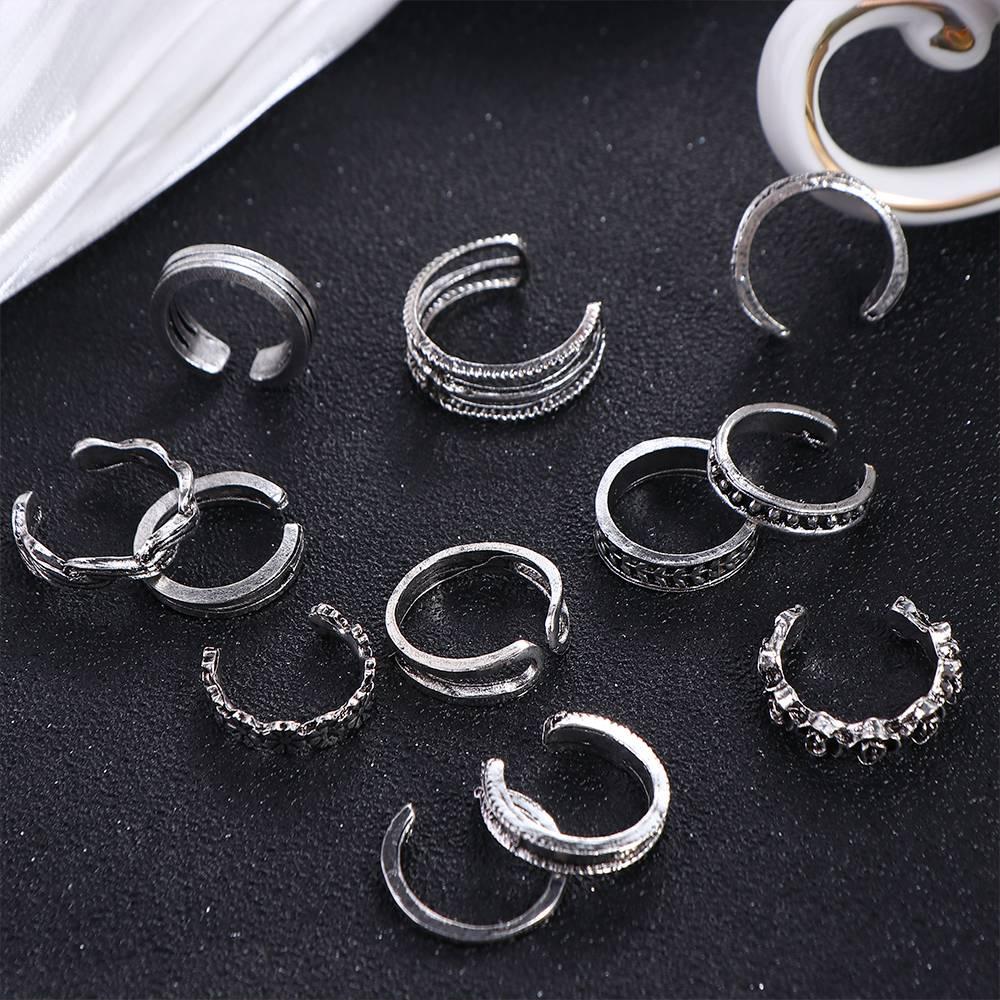 Adjustable Zinc Zinc Alloy Heart Shape Korean Style Accessories Toe Rings Foot Ring Set Women Accessories