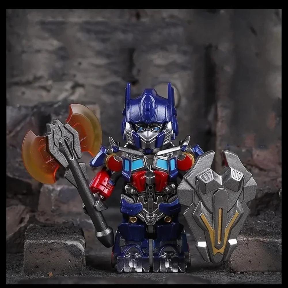 BRICK MAN Авто-Воин Конвой Строительные Блоки BRICKMAN Трансформирующийся Робот Оптимус Мини Фигурка Игрушки