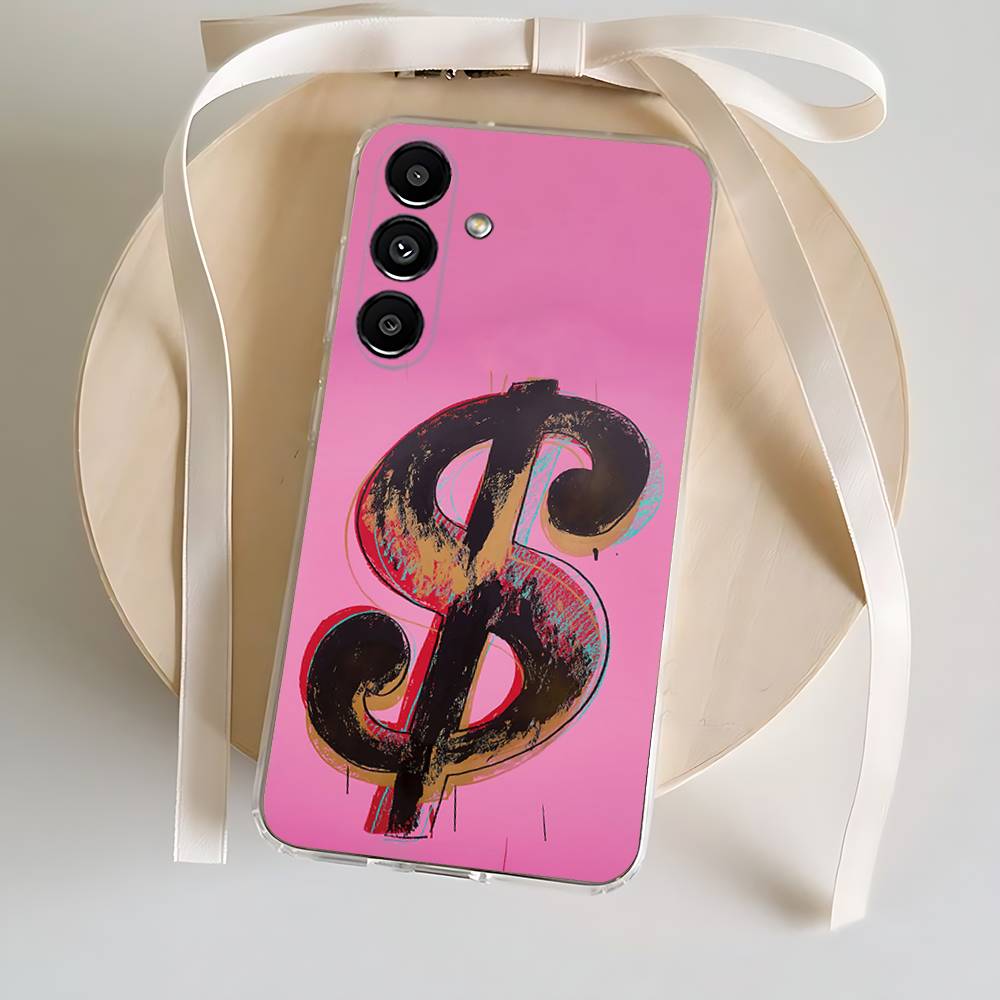 Чехол для телефона A-Andy W-Warhol Art для Samsung S24,30,21,22,23,20 FE,lite,PIus,Ultra,5G,Note,9,10 Прозрачный чехол