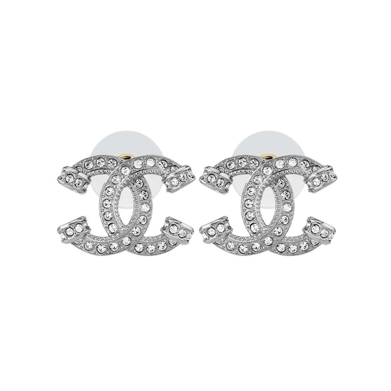 CHANEL simple casual fashion metal earrings for women