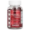 Cranberry + Probiotic Gummies, Natural Cranberry, 25,000Mg, 60 Gummies (12,500Mg Per Gummie)