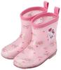 Skater Rain Hello Kitty and Sanrio Lovely Flower Design with Reflective 15cm Children's Boots, Tape, (RIBT15-A)