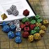 Multi-Sided 7-Die Dice Set Game Dice For TRPG DND Accessories Polyhedral D4 D6 D8 D10 D12 D20 Dice For Board Card Game Math Game