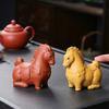 Horse Tea Pet Purple Clay Chinese Style Ornaments Vivid Image Pony Zen Decoration Desktop Tea Gadget