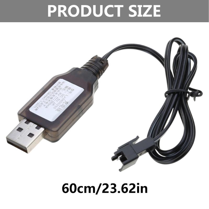 Advanced 6V Charger Cable SM2P Lithium Battery Charging Cord with Safe Protections for Electric Remote Controlled Toy