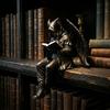 Spooky Gothic Bookshelf Decor Fantasy Robed Figurine for Shelf Tabletop Bookcase Corner Cabinet Library Room Garden Reading
