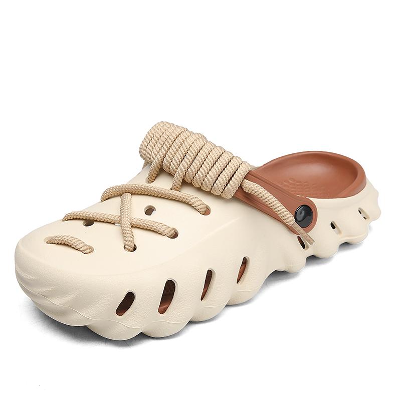 Новые мужские тапочки, летняя мода, плоская обувь, шлепанцы, пляжные легкие сандалии для ходьбы, уличные сандалии