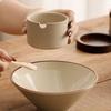 Japanese Style Ceramic Seasoning Jar with Lid Spoon Tray Seasoning Box Spice Container  Restaurant