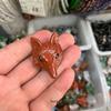Подвеска-лиса из белого кристалла, браслет из агата, резная голова лисы из полудрагоценного камня.