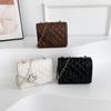 Small Square Bag Women 2024 Spring New Fashion Popular Cross-border Street Trend Chain Single Shoulder Diagonal Bag White/black/brown