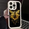 Чехол для телефона iPhone 17 Air 16E 15 16 Pro Max Пчеловодство Мед Милый Чехол 14 Plus 13 12 Mini Мягкий Силиконовый Fundas