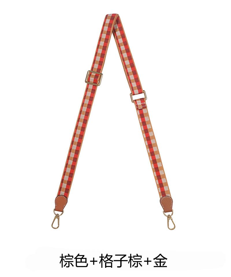 Paired With Longxiang Bag H Evelyn Lunch Box Adjustable Canvas Webbing Shoulder Strap Women's Crossbody Polka Dot DIY