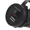 USB-зарядное устройство для телефона, легко устанавливается, черное, с выключателем