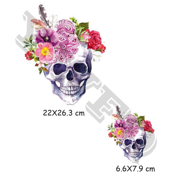 2 шт./компл., железные нашивки с черепами и ананасами для одежды, моющиеся аксессуары «сделай сам», теплопередающие значки