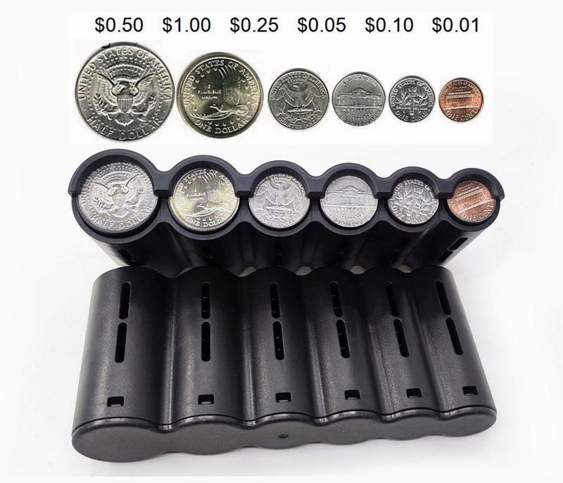 USD Coin Tube 600D Oxford Cloth Fanny Pack – Wallet Storage & Change Bag