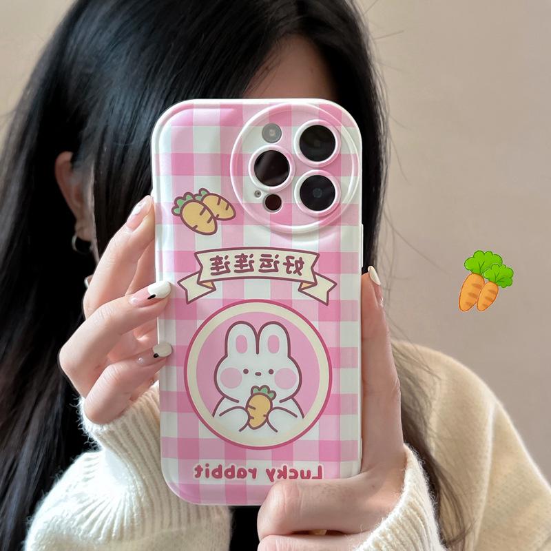 Чехол Zhitai Rabbit для iPhone 15 Pro, совместимый с iPhone 14/Huawei P40 — новый мультяшный дизайн с воздушной подушкой