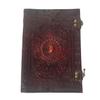 Handmade Leather Bound Metal Lock  Stone Diary and Journal For Office And Home