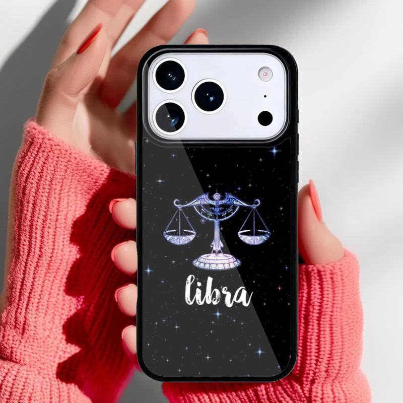 Чехол для телефона Zodiac Libra Balance для iPhone 17 Air 16e 15 14 13 Pro Max Задняя крышка для 12 11 Pro Coque