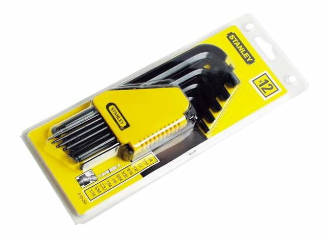 Stanley Inch Allen Keys 12 Pcs Ball