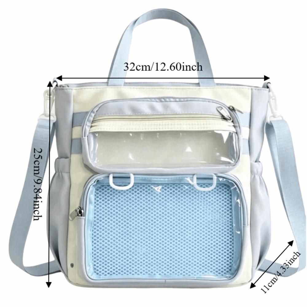 Multi-color Shoulder Bag Cream Color Crossbody Bag Fashionable Portable Tote Bag Women