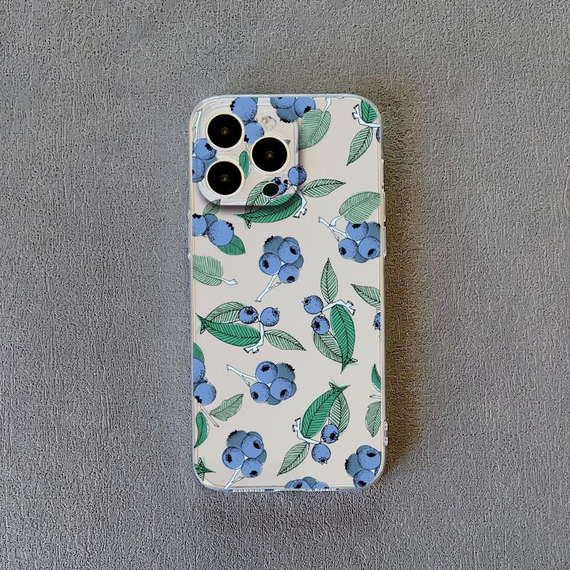Чехол для телефона с рисунком фруктов (банан, клубника) Прозрачный для iPhone 14 13 12 11 Pro Max 13 12 Mini 14 7 8 Plus XR XS X Прозрачные чехлы