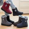 Women's Winter Snow Boots With Faux Fur Lined Warm Waterproof Snow Booties for Women Non-Slip Platform Mid-Calf Ankle Boot Outdoor Walking Shoes