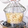 Складная сетка для фритюрницы из нержавеющей стали, многофункциональное кухонное сито, сливная корзина, сетка для картофеля фри