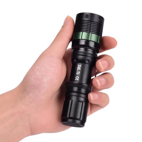 Тактический светодиодный фонарь Ultrafire Cree Xm-l T6 с зумом, 5000 люмен