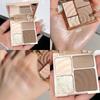 4 Colors Highlighter Contour 3D Facial Bronzer Cosmetic Brightening Beige Matte Highlights Palette Nose Shadow Powder Makeup