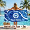 Custom Text Beach Towel, Soft Absorbent Swimming Multi-use TowelBrighton & Hove Albion Football