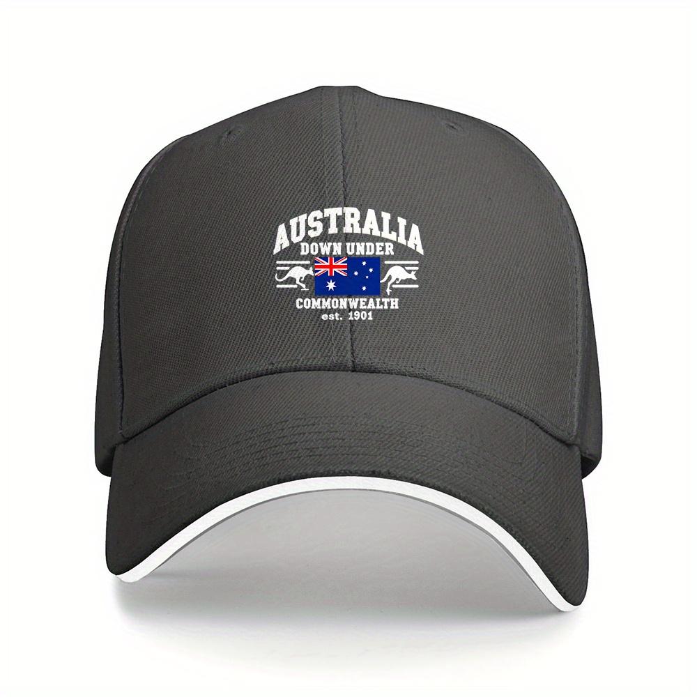 Australia Down Under Commonwealth Est 1901 Baseball Cap Polyester Adjustable Sporty Unisex Outdoor Hat