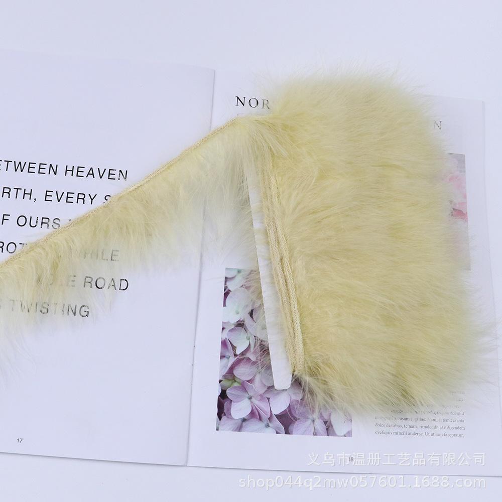 5-7Cm Bone-Cut Full Flannel Edge Stage Clothing Material Turkey Fluff Skirt Barbie Diy