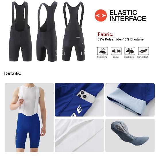BCBE-ING Men RACE Cycling Bib Shorts Italy 7Hour Elastic Interface 120kg Density Pad Lightweight Quick Dry Breathable Bib Shorts