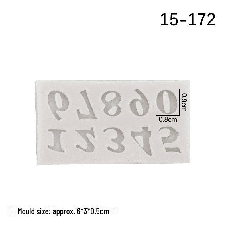 Набор из 3 силиконовых форм для выпечки помадки, шоколада и глины