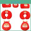 Dharma Dragon Plush Toy Doll Red Dragon New Year Dragon Of Fortune Neck Pillow Dragon Plush Hand Warmer