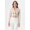Women's Short Button-closed Blazer Jacket 245071 -